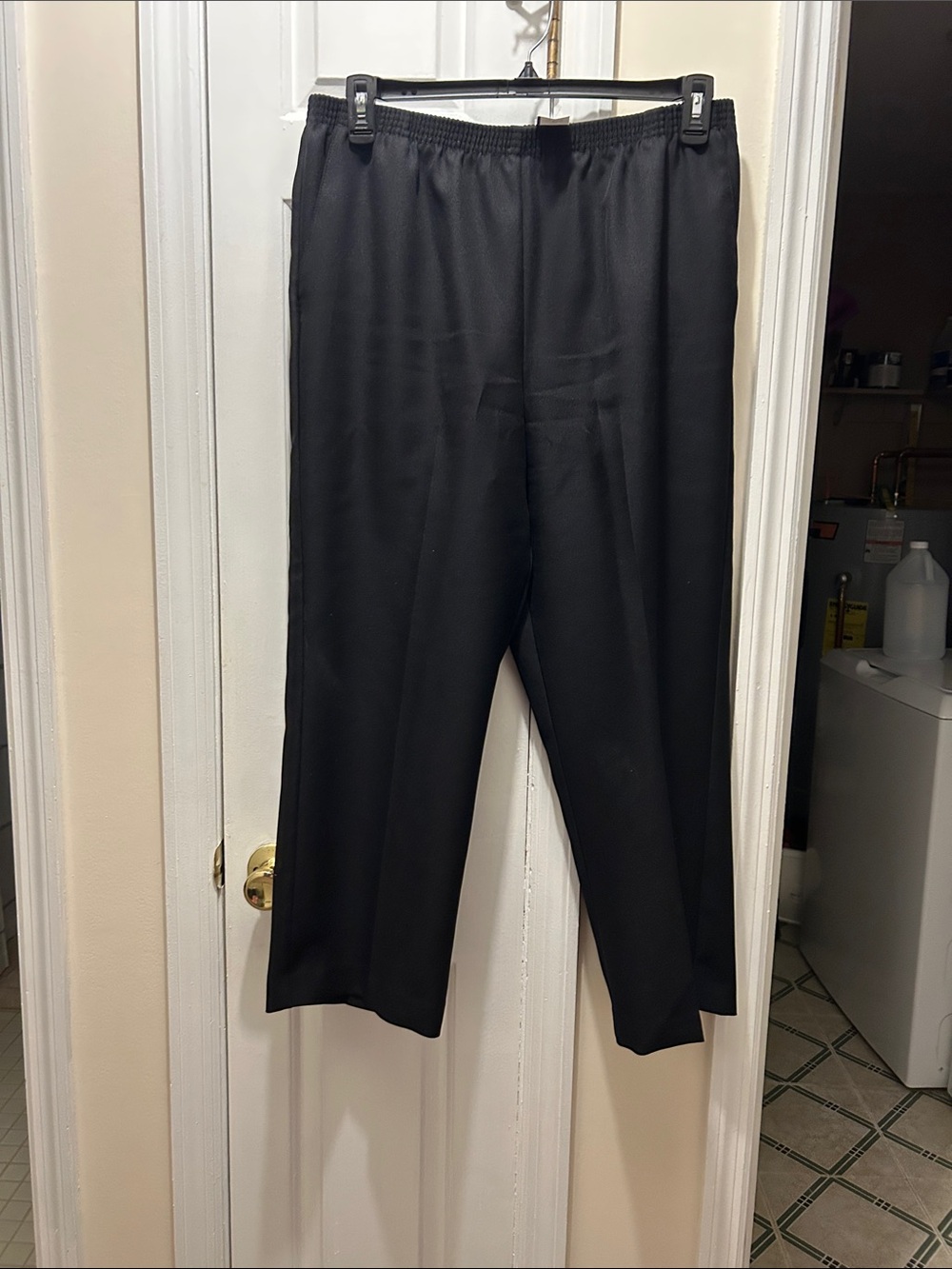 Alfred Dunner Black Straight-Leg Pants